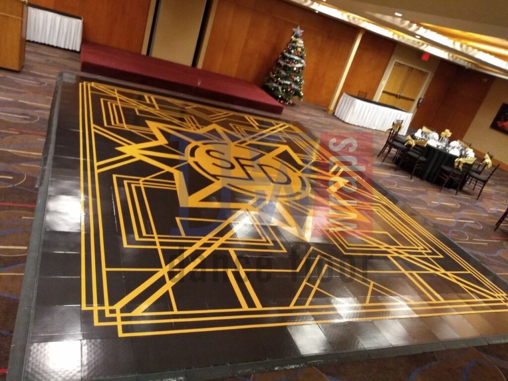 Black Vinyl Dance Floor