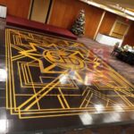 Black Vinyl Dance Floor